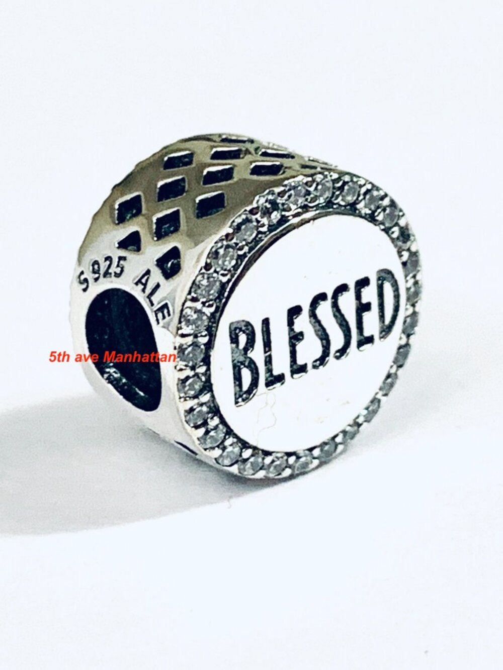 Authentic Pandora Sterling Silver Blessed Charm / Pandora Silver Bracelet - Picture 3 of 5